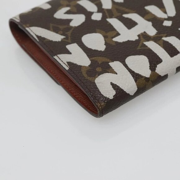 LOUIS VUITTON Graffiti Porte Monnaie Credit Wallet White M92189 LV Auth 141687V - Picture 3 of 16